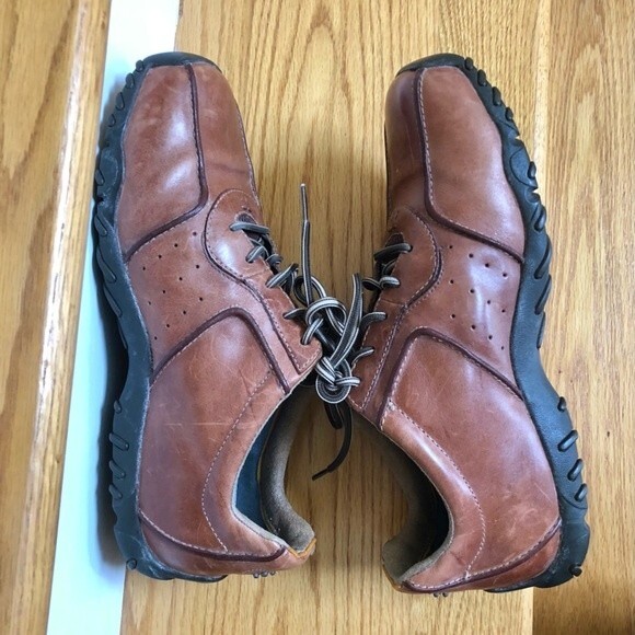 TIMBERLAND Men’s shoes ? Leather Brown Round Toe Lace up 9 1/2 M main image 10